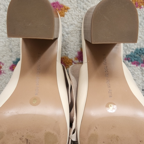 Avec Les Filles Blush Bow Block Heel Mules - Picture 7 of 10